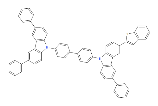 3-(benzo[b]thiophen-2-yl)-9-(4'-(3,6-diphenyl-9H-carbazol-9-yl)-[1,1'-biphenyl]-4-yl)-6-phenyl-9H-carbazole
