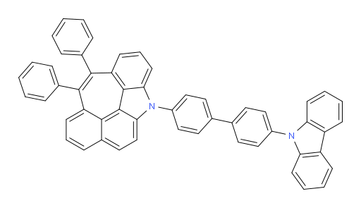 4-(4'-(9H-carbazol-9-yl)-[1,1'-biphenyl]-4-yl)-10,11-diphenyl-4H-4-azabenzo[ij]naphtho[2,1,8-cde]azulene