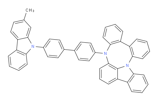 4-(4'-(2-methyl-9H-carbazol-9-yl)-[1,1'-biphenyl]-4-yl)-4H-dibenzo[5,6:7,8][1,4]diazocino[3,2,1-jk]carbazole