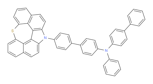 4'-(12H-6-thia-12-azaindeno[2,1,7,6-ghij]pleiaden-12-yl)-N-([1,1'-biphenyl]-4-yl)-N-phenyl-[1,1'-biphenyl]-4-amine