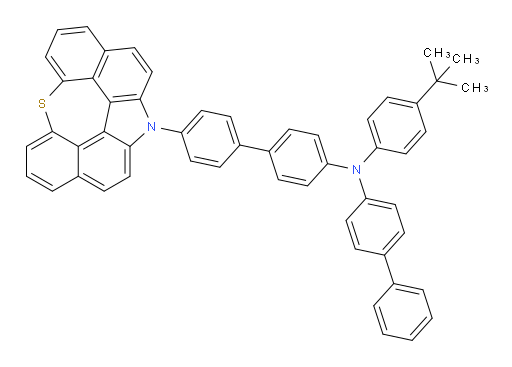 4'-(12H-6-thia-12-azaindeno[2,1,7,6-ghij]pleiaden-12-yl)-N-([1,1'-biphenyl]-4-yl)-N-(4-(tert-butyl)phenyl)-[1,1'-biphenyl]-4-amine