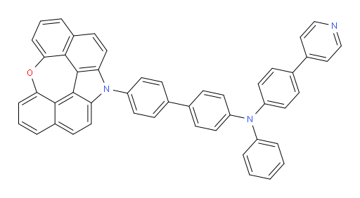 4'-(12H-6-oxa-12-azaindeno[2,1,7,6-ghij]pleiaden-12-yl)-N-phenyl-N-(4-(pyridin-4-yl)phenyl)-[1,1'-biphenyl]-4-amine