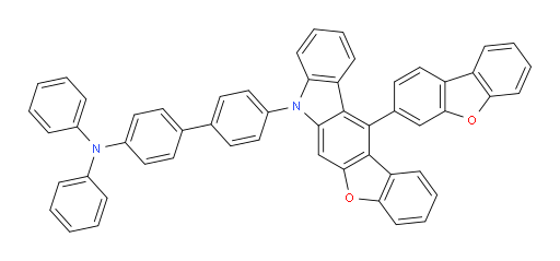 4'-(12-(dibenzo[b,d]furan-3-yl)-7H-benzofuro[2,3-b]carbazol-7-yl)-N,N-diphenyl-[1,1'-biphenyl]-4-amine