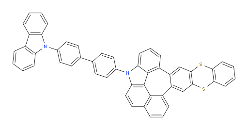 1-(4'-(9H-carbazol-9-yl)-[1,1'-biphenyl]-4-yl)-1H-8,13-dithia-1-azabenzo[3,4]naphtho[8',1',2':7,8,1]azuleno[5,6-b]anthracene
