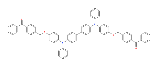 ((((([1,1'-biphenyl]-4,4'-diylbis(phenylazanediyl))bis(4,1-phenylene))bis(oxy))bis(methylene))bis(4,1-phenylene))bis(phenylmethanone)