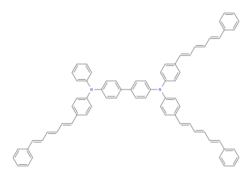 N4-phenyl-N4,N4',N4'-tris(4-((1E,3E,5E)-6-phenylhexa-1,3,5-trien-1-yl)phenyl)-[1,1'-biphenyl]-4,4'-diamine
