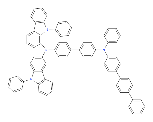 N4-([1,1':4',1''-terphenyl]-4-yl)-N4-phenyl-N4'-(9-phenyl-9H-carbazol-1-yl)-N4'-(9-phenyl-9H-carbazol-3-yl)-[1,1'-biphenyl]-4,4'-diamine