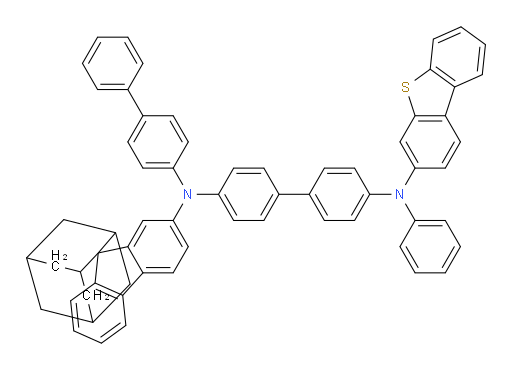 N4-([1,1'-biphenyl]-4-yl)-N4'-(dibenzo[b,d]thiophen-3-yl)-N4'-phenyl-N4-(spiro[adamantane-2,9'-fluoren]-2'-yl)-[1,1'-biphenyl]-4,4'-diamine