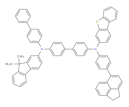 N4-([1,1'-biphenyl]-4-yl)-N4'-(dibenzo[b,d]thiophen-3-yl)-N4'-(4-(1,2-dihydroacenaphthylen-5-yl)phenyl)-N4-(9,9-dimethyl-9H-fluoren-2-yl)-[1,1'-biphenyl]-4,4'-diamine