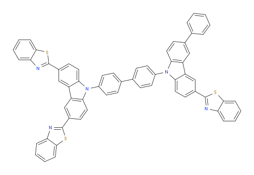 2,2'-(9-(4'-(3-(benzo[d]thiazol-2-yl)-6-phenyl-9H-carbazol-9-yl)-[1,1'-biphenyl]-4-yl)-9H-carbazole-3,6-diyl)bis(benzo[d]thiazole)