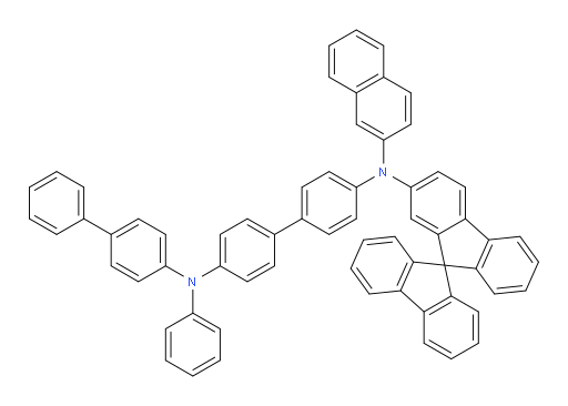 N4-(9,9'-spirobi[fluoren]-7-yl)-N4'-([1,1'-biphenyl]-4-yl)-N4-(naphthalen-2-yl)-N4'-phenyl-[1,1'-biphenyl]-4,4'-diamine