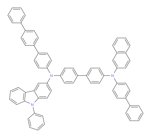 N4-([1,1'-biphenyl]-4-yl)-N4'-([1,1':4',1''-terphenyl]-4-yl)-N4-(naphthalen-2-yl)-N4'-(9-phenyl-9H-carbazol-3-yl)-[1,1'-biphenyl]-4,4'-diamine