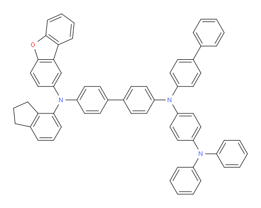 N4-([1,1'-biphenyl]-4-yl)-N4'-(dibenzo[b,d]furan-2-yl)-N4'-(2,3-dihydro-1H-inden-4-yl)-N4-(4-(diphenylamino)phenyl)-[1,1'-biphenyl]-4,4'-diamine