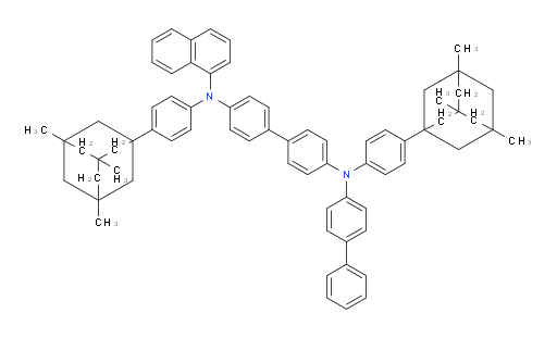N4-([1,1'-biphenyl]-4-yl)-N4'-(naphthalen-1-yl)-N4,N4'-bis(4-(3,5,7-trimethyladamantan-1-yl)phenyl)-[1,1'-biphenyl]-4,4'-diamine
