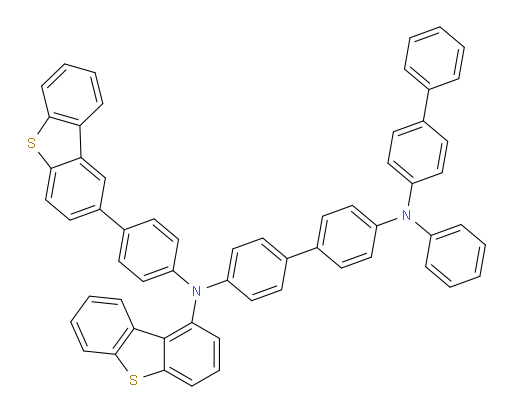 N4-([1,1'-biphenyl]-4-yl)-N4'-(dibenzo[b,d]thiophen-1-yl)-N4'-(4-(dibenzo[b,d]thiophen-2-yl)phenyl)-N4-phenyl-[1,1'-biphenyl]-4,4'-diamine