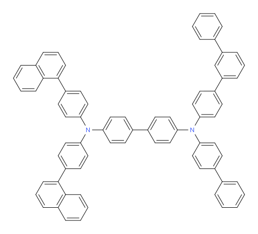 N4-([1,1'-biphenyl]-4-yl)-N4-([1,1':3',1''-terphenyl]-4-yl)-N4',N4'-bis(4-(naphthalen-1-yl)phenyl)-[1,1'-biphenyl]-4,4'-diamine