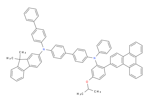 N4-([1,1'-biphenyl]-4-yl)-N4-(9,9-dimethyl-9H-fluoren-2-yl)-N4'-(5-isopropoxy-2-(triphenylen-2-yl)phenyl)-N4'-phenyl-[1,1'-biphenyl]-4,4'-diamine