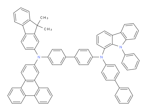 N4-([1,1'-biphenyl]-4-yl)-N4'-(9,9-dimethyl-9H-fluoren-2-yl)-N4-(9-phenyl-9H-carbazol-1-yl)-N4'-(triphenylen-2-yl)-[1,1'-biphenyl]-4,4'-diamine