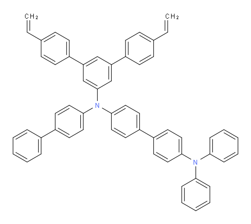N4-([1,1'-biphenyl]-4-yl)-N4-(4,4''-divinyl-[1,1':3',1''-terphenyl]-5'-yl)-N4',N4'-diphenyl-[1,1'-biphenyl]-4,4'-diamine