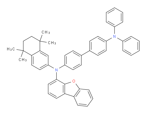 N4-(dibenzo[b,d]furan-4-yl)-N4',N4'-diphenyl-N4-(5,5,8,8-tetramethyl-5,6,7,8-tetrahydronaphthalen-2-yl)-[1,1'-biphenyl]-4,4'-diamine