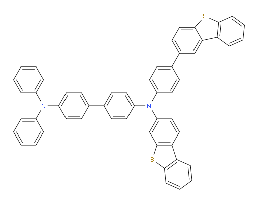 N4-(4-(dibenzo[b,d]thiophen-2-yl)phenyl)-N4-(dibenzo[b,d]thiophen-3-yl)-N4',N4'-diphenyl-[1,1'-biphenyl]-4,4'-diamine