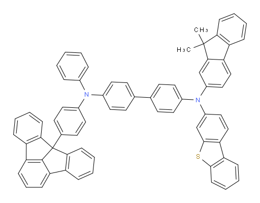 N4-(4-(7bH-indeno[1,2,3-jk]fluoren-7b-yl)phenyl)-N4'-(dibenzo[b,d]thiophen-3-yl)-N4'-(9,9-dimethyl-9H-fluoren-2-yl)-N4-phenyl-[1,1'-biphenyl]-4,4'-diamine