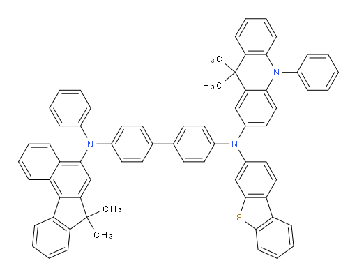 N4-(dibenzo[b,d]thiophen-3-yl)-N4-(9,9-dimethyl-10-phenyl-9,10-dihydroacridin-2-yl)-N4'-(7,7-dimethyl-7H-benzo[c]fluoren-5-yl)-N4'-phenyl-[1,1'-biphenyl]-4,4'-diamine