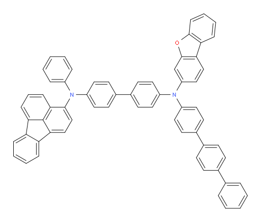 N4-([1,1':4',1''-terphenyl]-4-yl)-N4-(dibenzo[b,d]furan-3-yl)-N4'-(fluoranthen-3-yl)-N4'-phenyl-[1,1'-biphenyl]-4,4'-diamine