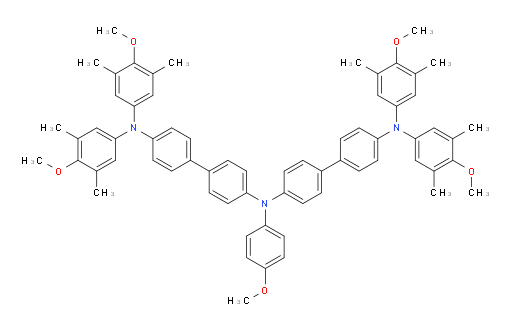 N4-(4'-(bis(4-methoxy-3,5-dimethylphenyl)amino)-[1,1'-biphenyl]-4-yl)-N4',N4'-bis(4-methoxy-3,5-dimethylphenyl)-N4-(4-methoxyphenyl)-[1,1'-biphenyl]-4,4'-diamine