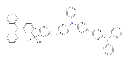 N4-(4-((7-(diphenylamino)-9,9-dimethyl-9H-fluoren-2-yl)thio)phenyl)-N4,N4',N4'-triphenyl-[1,1'-biphenyl]-4,4'-diamine