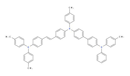 (E)-N4-(4-(4-(di-p-tolylamino)styryl)phenyl)-N4'-phenyl-N4,N4'-di-p-tolyl-[1,1'-biphenyl]-4,4'-diamine