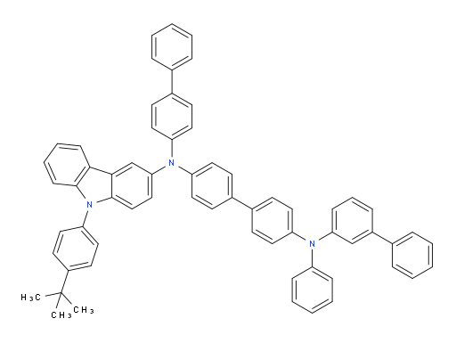 N4-([1,1'-biphenyl]-3-yl)-N4'-([1,1'-biphenyl]-4-yl)-N4'-(9-(4-(tert-butyl)phenyl)-9H-carbazol-3-yl)-N4-phenyl-[1,1'-biphenyl]-4,4'-diamine