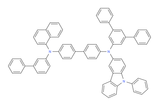 N4-([1,1'-biphenyl]-3-yl)-N4'-([1,1':3',1''-terphenyl]-5'-yl)-N4-(naphthalen-1-yl)-N4'-(9-phenyl-9H-carbazol-3-yl)-[1,1'-biphenyl]-4,4'-diamine