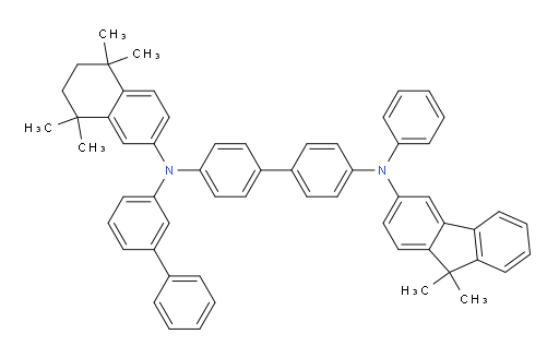 N4-([1,1'-biphenyl]-3-yl)-N4'-(9,9-dimethyl-9H-fluoren-3-yl)-N4'-phenyl-N4-(5,5,8,8-tetramethyl-5,6,7,8-tetrahydronaphthalen-2-yl)-[1,1'-biphenyl]-4,4'-diamine