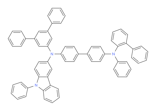 N4-([1,1'-biphenyl]-2-yl)-N4'-([1,1':3',1''-terphenyl]-5'-yl)-N4-phenyl-N4'-(9-phenyl-9H-carbazol-3-yl)-[1,1'-biphenyl]-4,4'-diamine