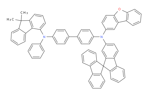 N4-(9,9'-spirobi[fluoren]-7-yl)-N4-(dibenzo[b,d]furan-2-yl)-N4'-(9,9-dimethyl-9H-fluoren-4-yl)-N4'-phenyl-[1,1'-biphenyl]-4,4'-diamine