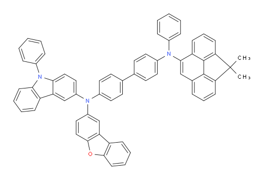 N4-(dibenzo[b,d]furan-2-yl)-N4'-(4,4-dimethyl-4H-cyclopenta[def]phenanthren-8-yl)-N4'-phenyl-N4-(9-phenyl-9H-carbazol-3-yl)-[1,1'-biphenyl]-4,4'-diamine