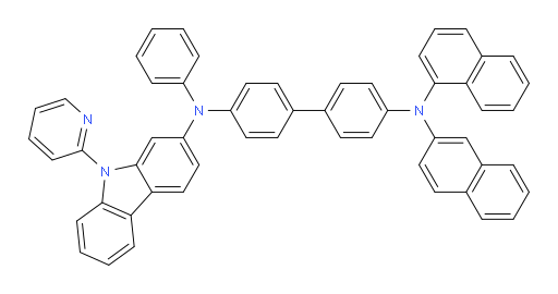 N4-(naphthalen-1-yl)-N4-(naphthalen-2-yl)-N4'-phenyl-N4'-(9-(pyridin-2-yl)-9H-carbazol-2-yl)-[1,1'-biphenyl]-4,4'-diamine