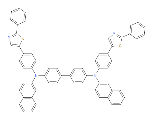 N4,N4'-di(naphthalen-2-yl)-N4,N4'-bis(4-(2-phenylthiazol-5-yl)phenyl)-[1,1'-biphenyl]-4,4'-diamine