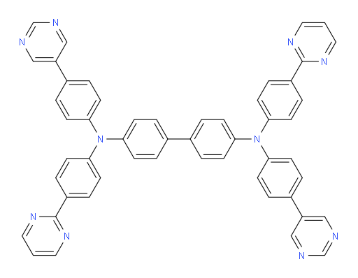 N4,N4'-bis(4-(pyrimidin-2-yl)phenyl)-N4,N4'-bis(4-(pyrimidin-5-yl)phenyl)-[1,1'-biphenyl]-4,4'-diamine
