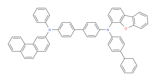 N4-(dibenzo[b,d]furan-4-yl)-N4-(1',2'-dihydro-[1,1'-biphenyl]-4-yl)-N4'-(phenanthren-3-yl)-N4'-phenyl-[1,1'-biphenyl]-4,4'-diamine