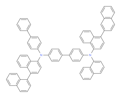N4-([1,1'-binaphthalen]-4-yl)-N4-([1,1'-biphenyl]-4-yl)-N4'-([1,2'-binaphthalen]-4-yl)-N4'-(naphthalen-1-yl)-[1,1'-biphenyl]-4,4'-diamine
