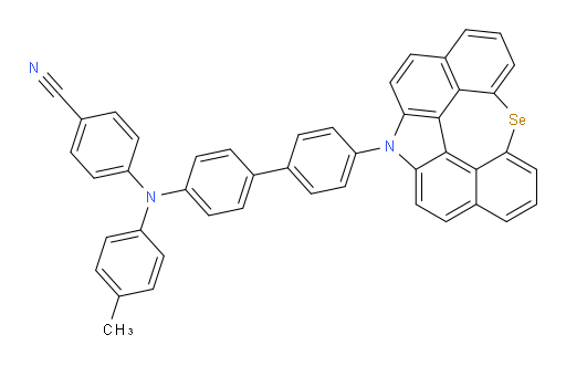 4-((4'-(12H-6-selena-12-azaindeno[2,1,7,6-ghij]pleiaden-12-yl)-[1,1'-biphenyl]-4-yl)(p-tolyl)amino)benzonitrile