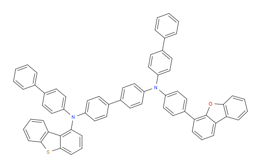 N4,N4'-di([1,1'-biphenyl]-4-yl)-N4-(4-(dibenzo[b,d]furan-4-yl)phenyl)-N4'-(dibenzo[b,d]thiophen-1-yl)-[1,1'-biphenyl]-4,4'-diamine