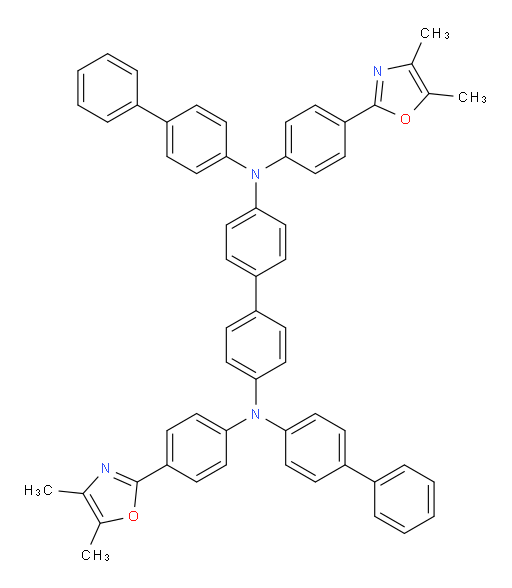 N4,N4'-di([1,1'-biphenyl]-4-yl)-N4,N4'-bis(4-(4,5-dimethyloxazol-2-yl)phenyl)-[1,1'-biphenyl]-4,4'-diamine