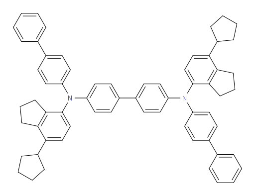 N4,N4'-di([1,1'-biphenyl]-4-yl)-N4,N4'-bis(7-cyclopentyl-2,3-dihydro-1H-inden-4-yl)-[1,1'-biphenyl]-4,4'-diamine