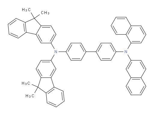 N4,N4-bis(9,9-dimethyl-9H-fluoren-3-yl)-N4'-(naphthalen-1-yl)-N4'-(naphthalen-2-yl)-[1,1'-biphenyl]-4,4'-diamine