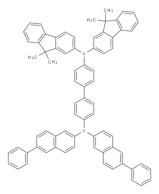 N4,N4-bis(9,9-dimethyl-9H-fluoren-2-yl)-N4',N4'-bis(6-phenylnaphthalen-2-yl)-[1,1'-biphenyl]-4,4'-diamine