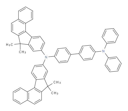N4,N4-bis(7,7-dimethyl-7H-benzo[c]fluoren-9-yl)-N4',N4'-diphenyl-[1,1'-biphenyl]-4,4'-diamine