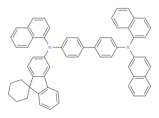 N4,N4'-di(naphthalen-1-yl)-N4-(naphthalen-2-yl)-N4'-(spiro[cyclohexane-1,9'-fluoren]-3'-yl)-[1,1'-biphenyl]-4,4'-diamine